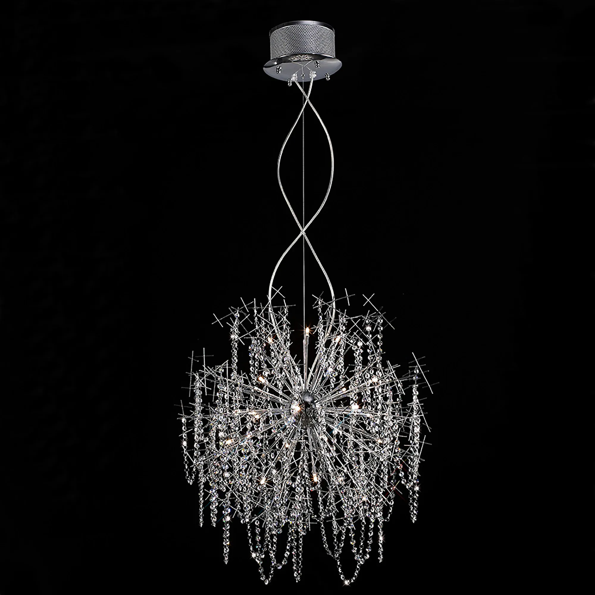 Lexi Crystal Ceiling Lights Diyas Statement Crystal Fittings